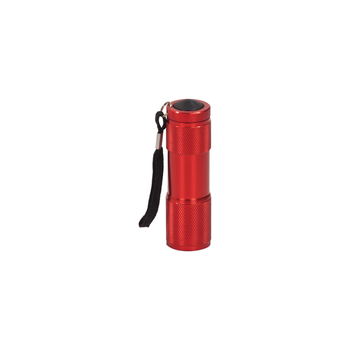 3 3/8" Red 9-LED Flashlight with Strap 3