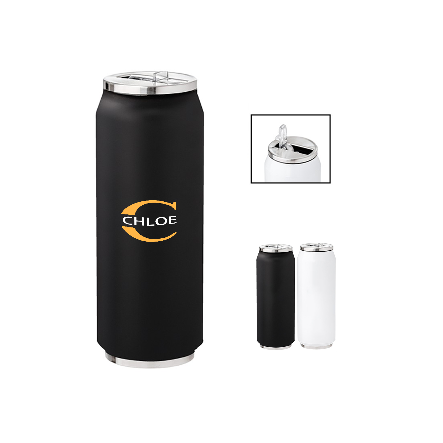 Cola Can Vacuum Water Bottle, custom water bottle with logo imprint 2