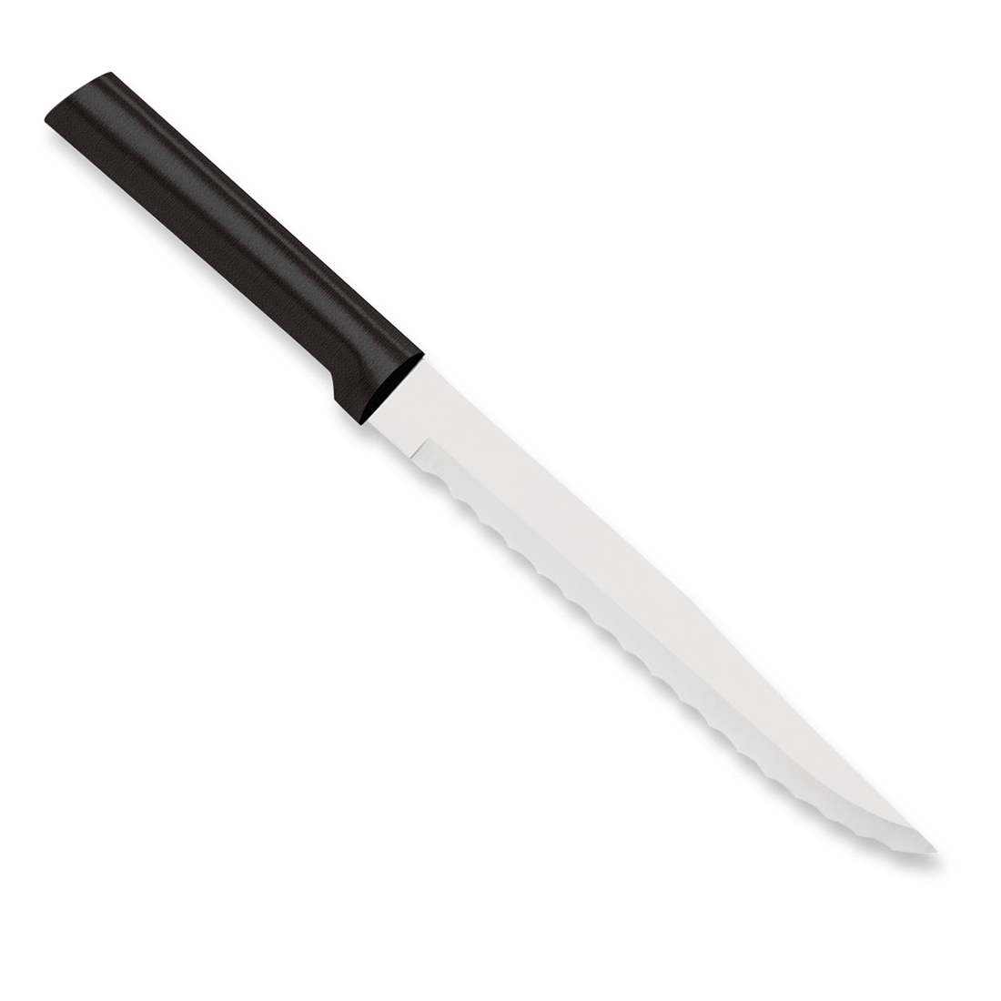 Serrated Slicer Knife w/Black Handle 4