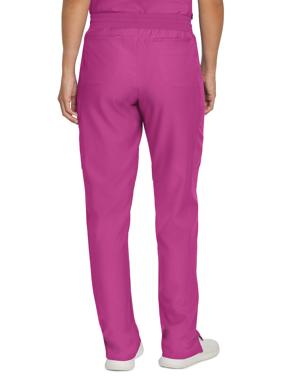 Landau - Forward - Women's Seven-Pocket Mid-Rise Rib-Knit Elastic Waist Cargo Pant 38