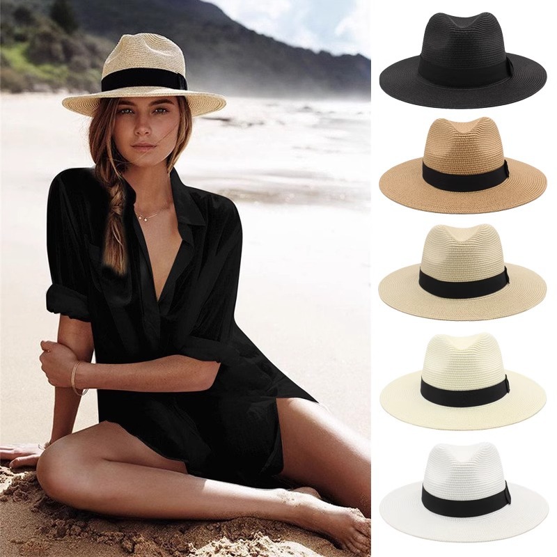 Sun Straw Fedora Beach Hat 10