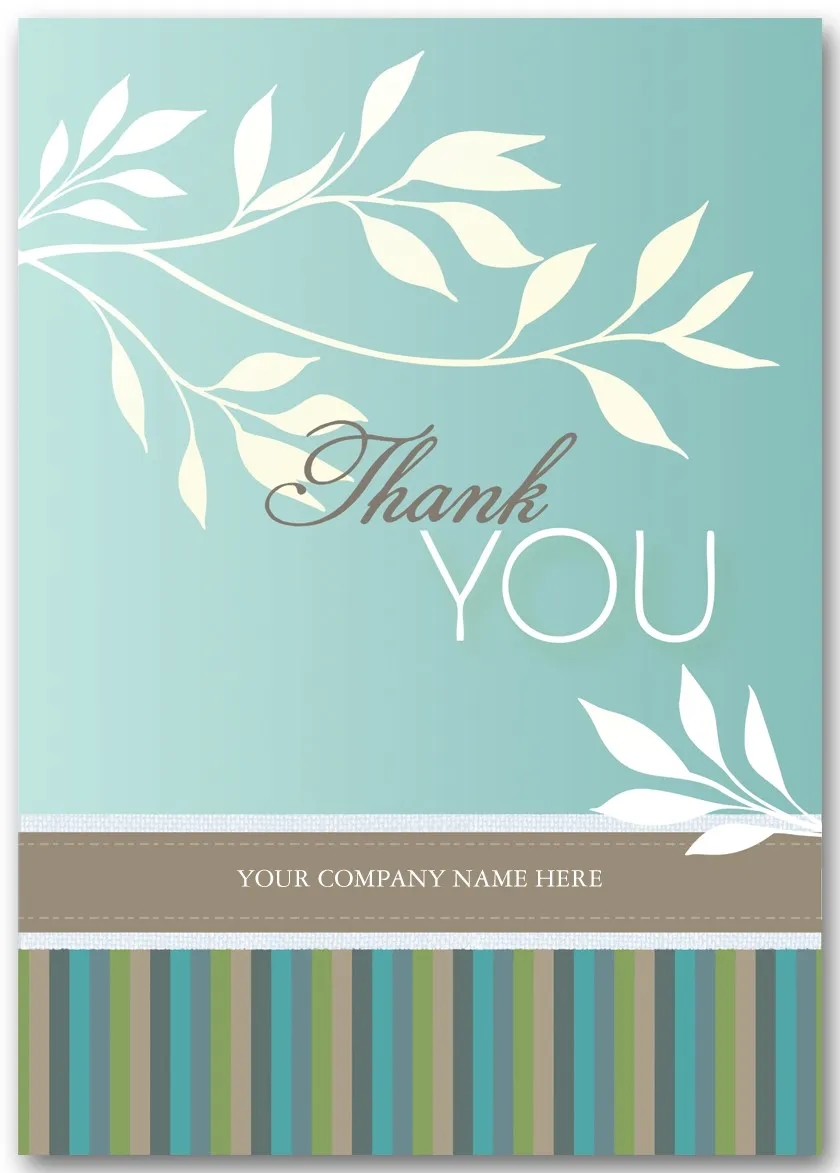 White Flora Thank You Cards 1
