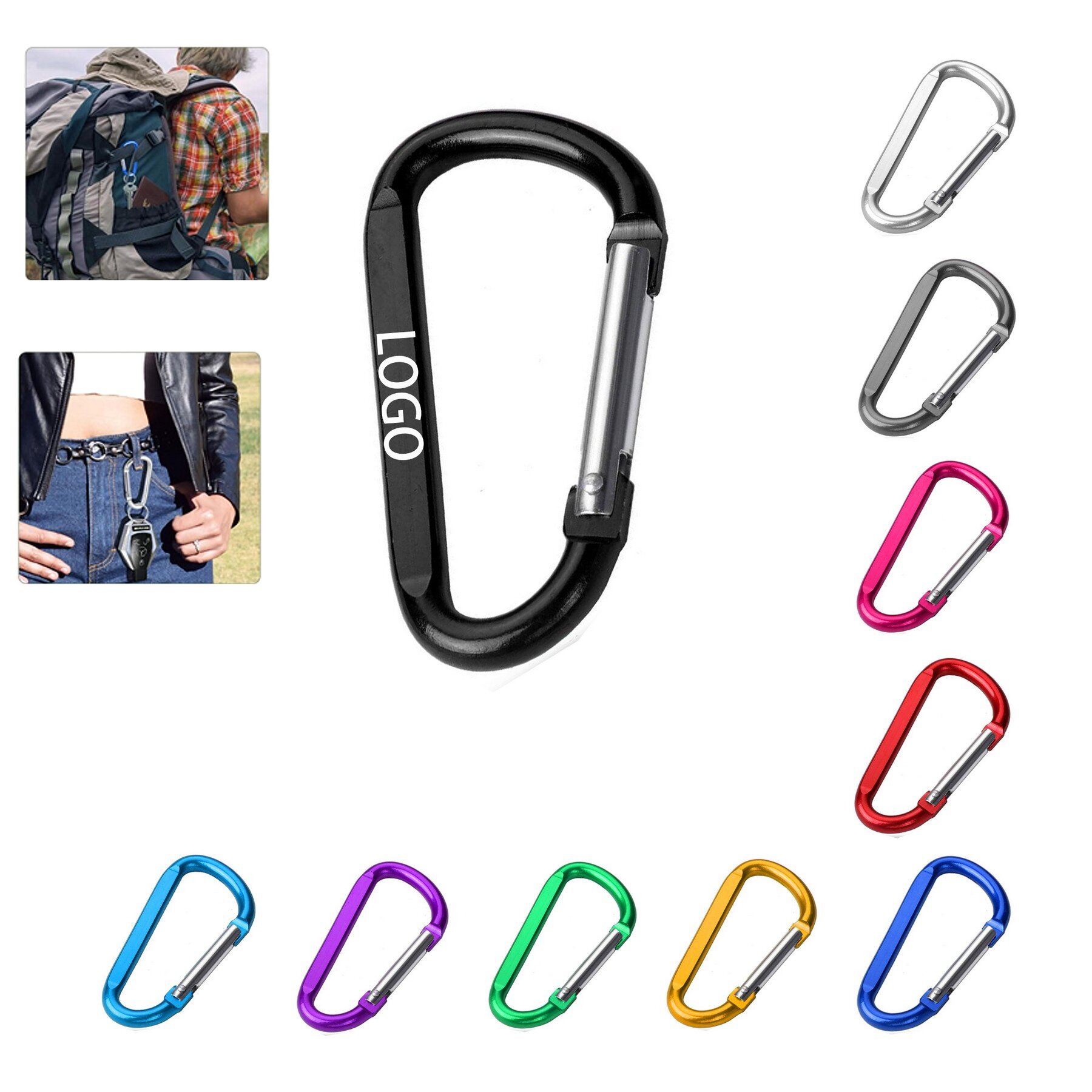 Aluminum Carabiner Key Clip 5