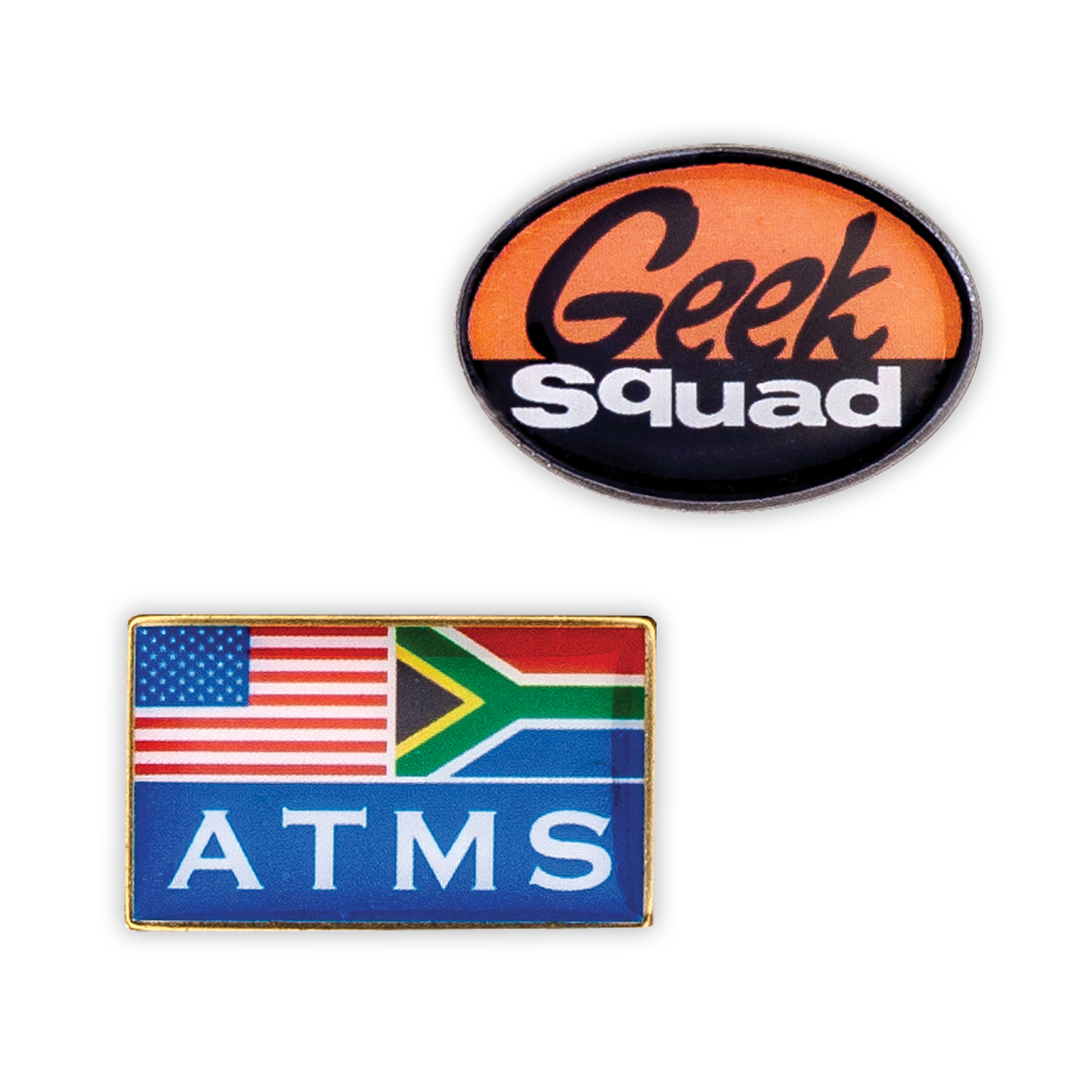 USA Made Metal Lapel Pin w/Epoxy Dome Full Color - Stock shapes