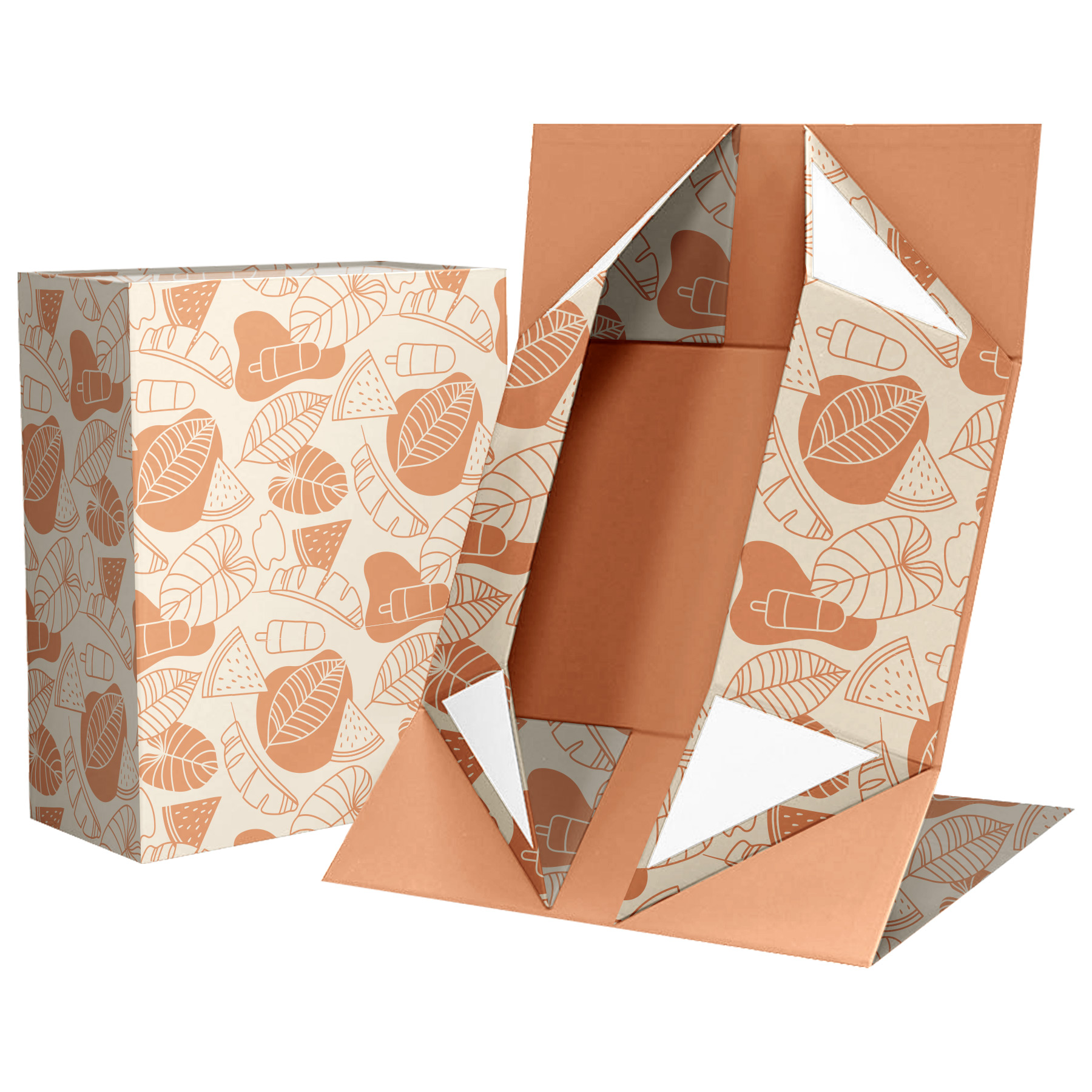 Custom Full Color Foldable Magnetic Closure Promotional Gift Box (8'' L x 7'' W x 3'' H) 7