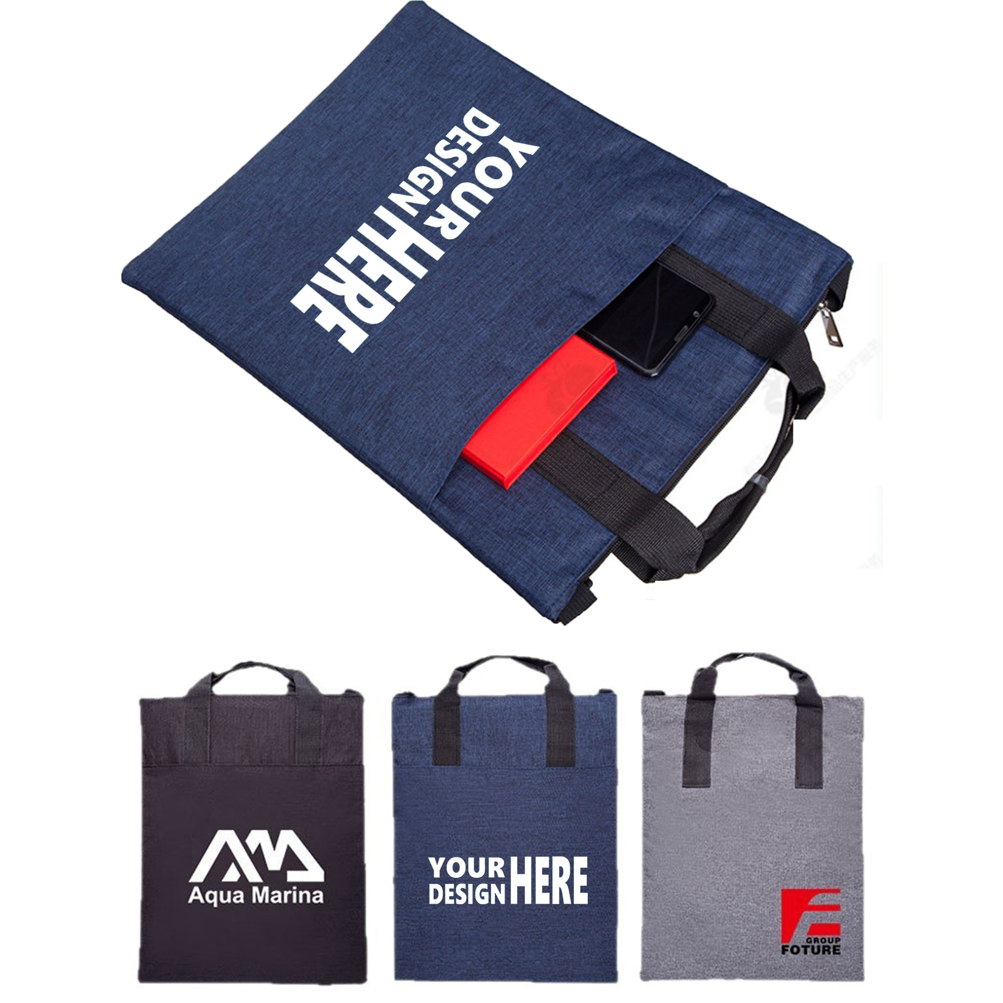 Business Zipper Shoulder Bag 2