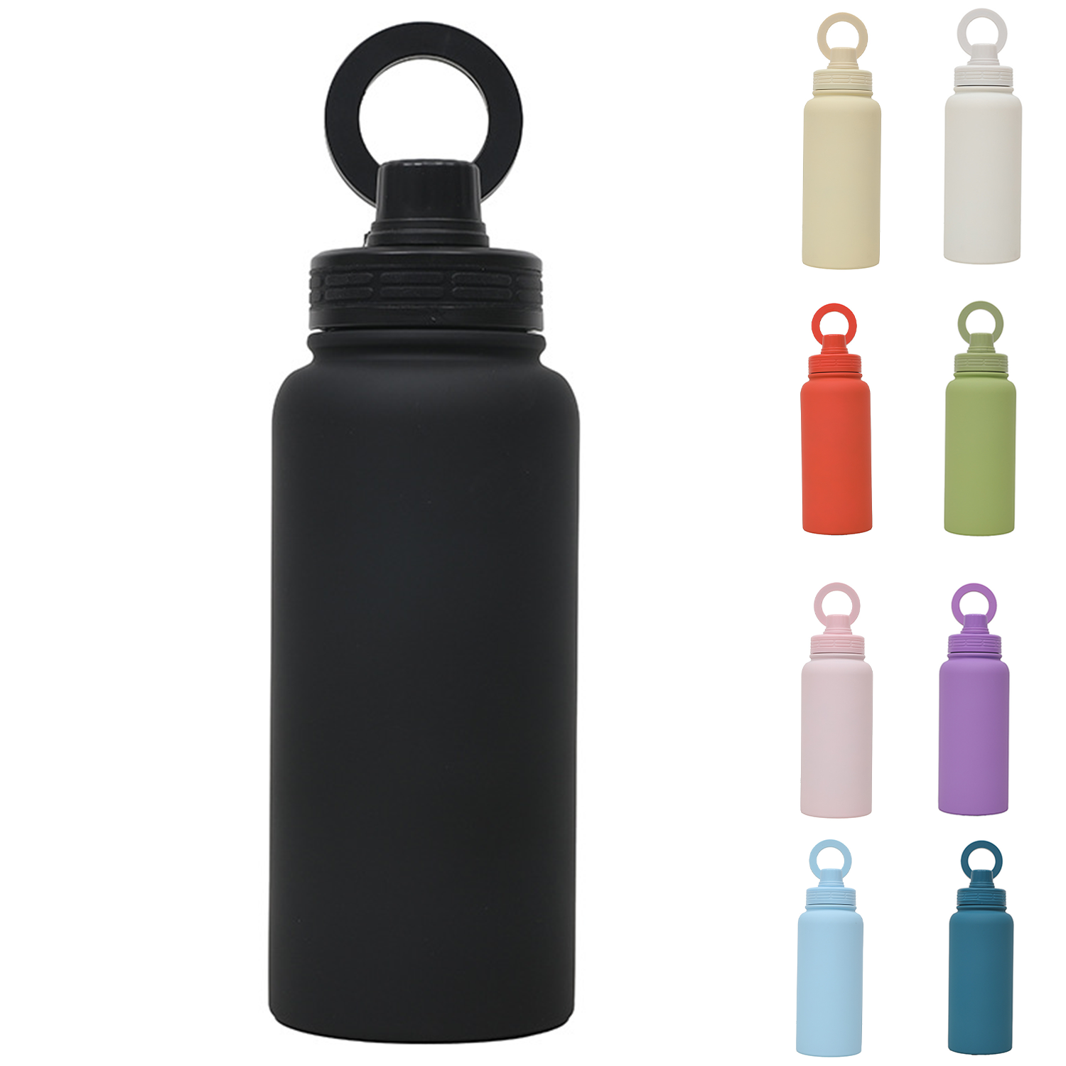 34Oz Insulated Stainless Steel Water Bottle w/ Phone Holder 5