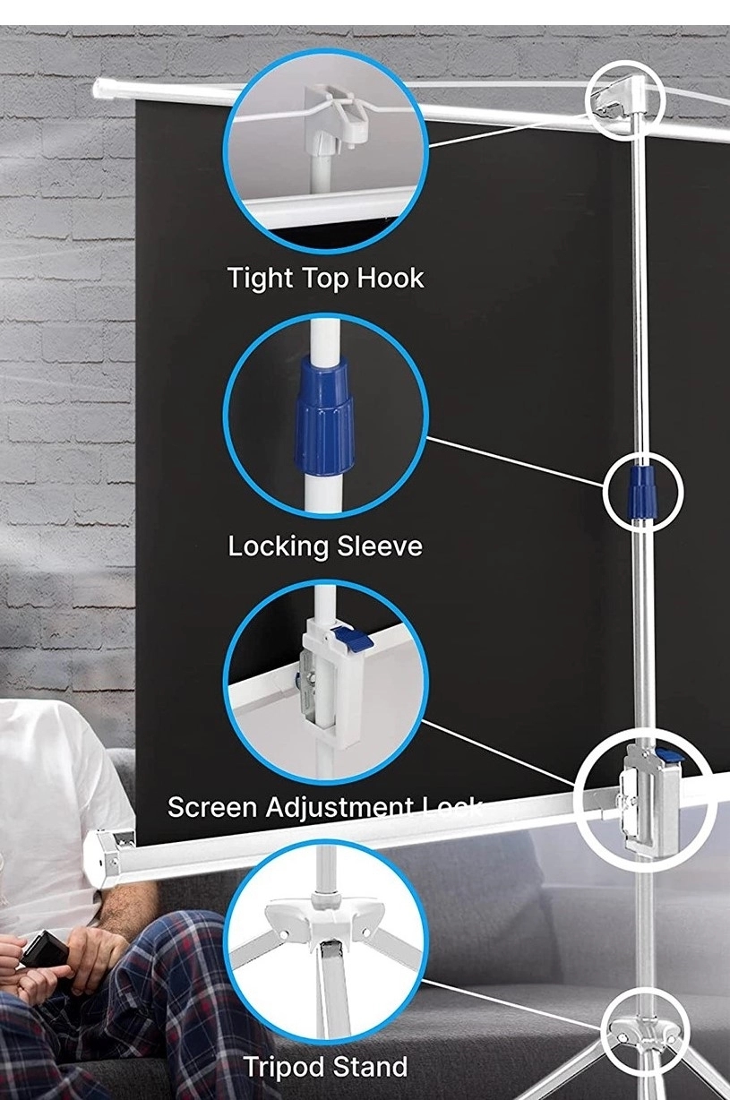 Portable Projector Screen Withtripod Stand 1