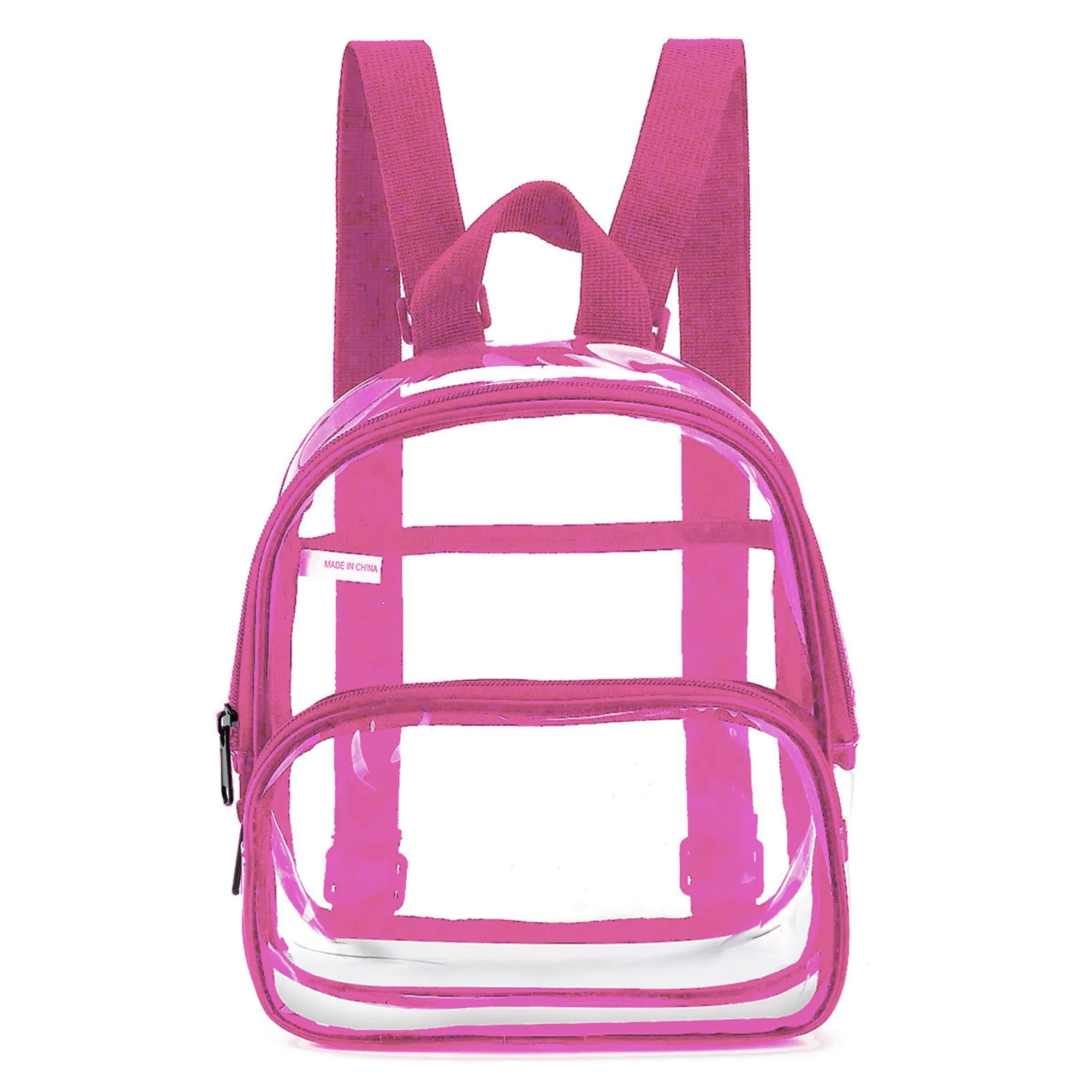MOQ 30 Transparent Backpack 40 Wire PVC Commuter Leisure 3