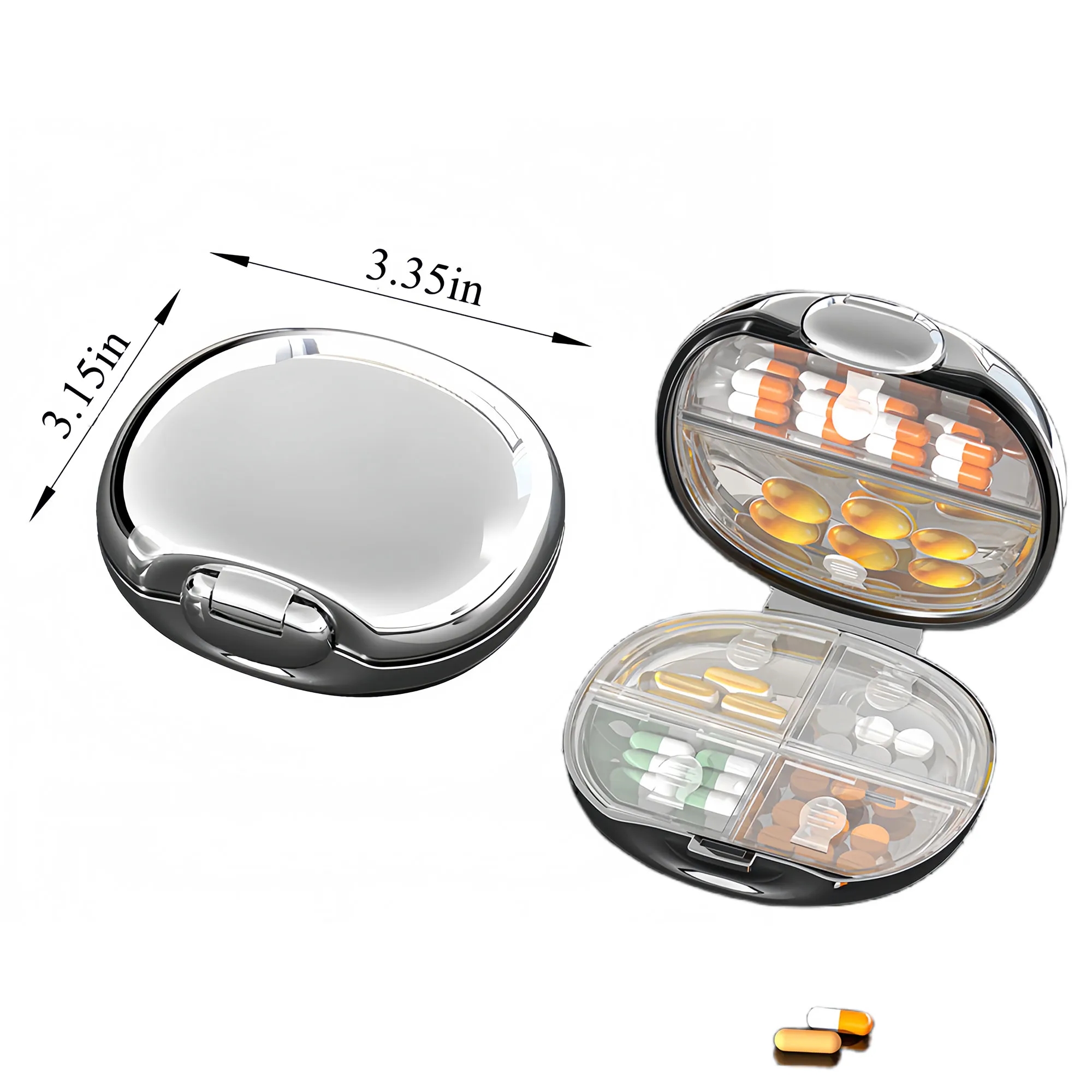 Premium Weekly Pill Organizer With Triple Moisture Proof 6