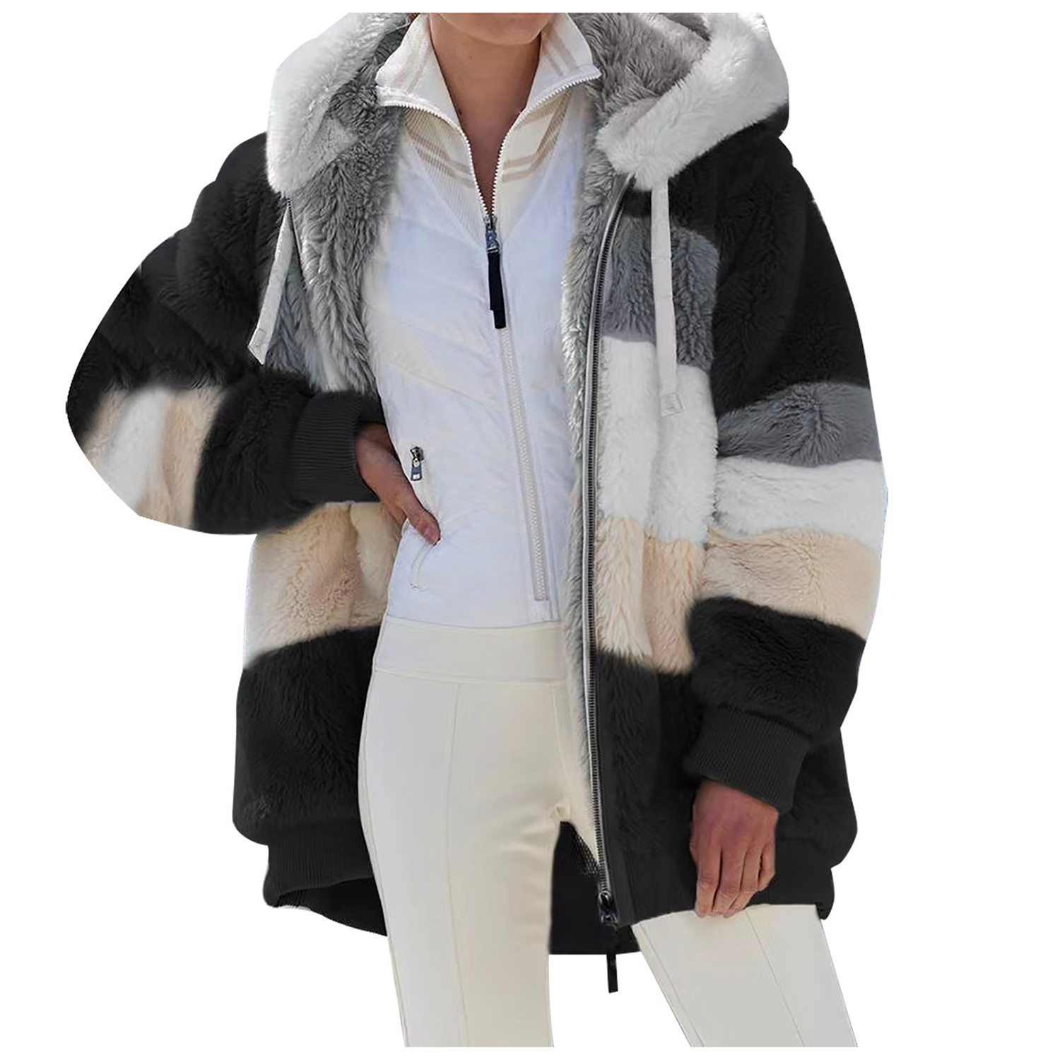 Womens Casual Fleece Warm Winter Coats 4