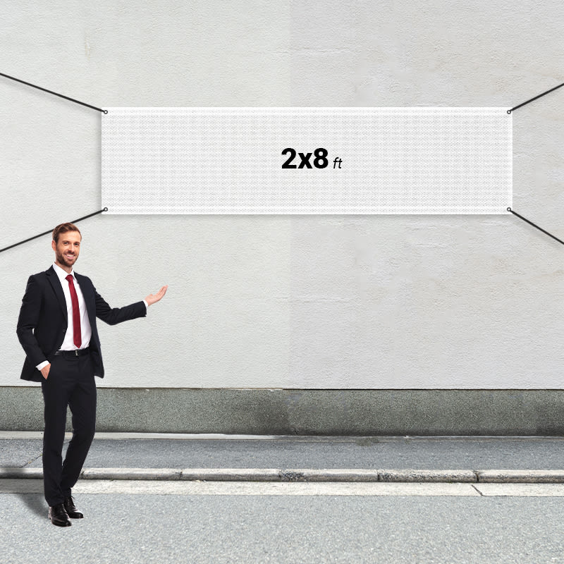 Custom 2' X 8' Mesh Banners 12