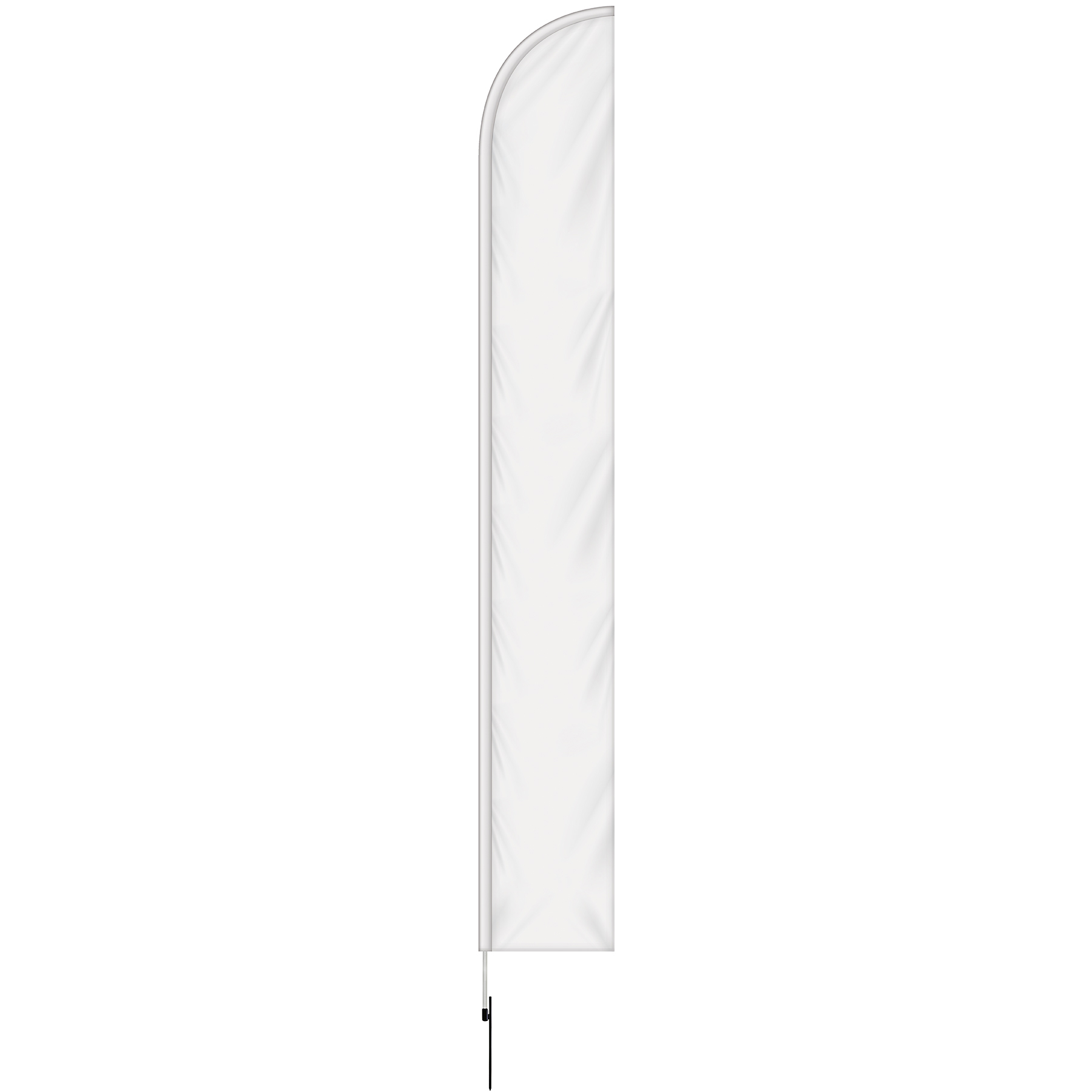 15' Double Sided Half Drop Banner w/ Premium Hardware & Spike 14