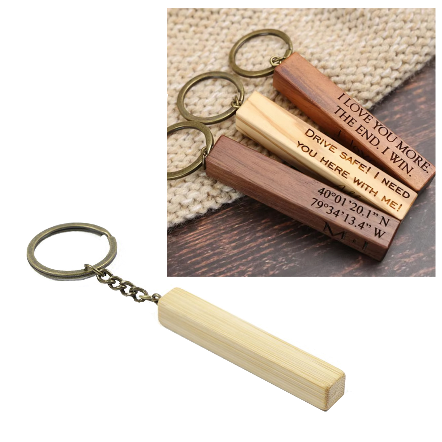 Wooden Stick Keychain 4