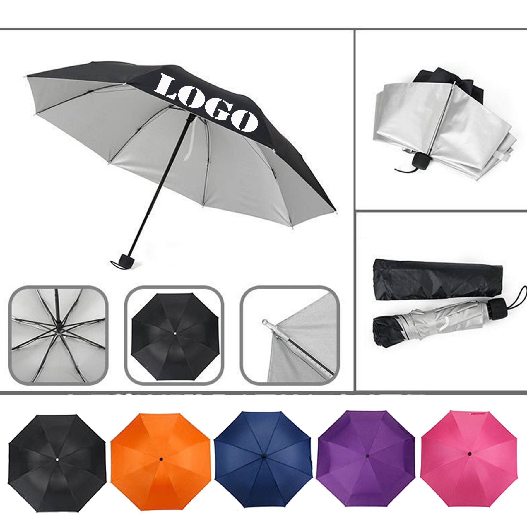 Large Automatic Folding Umbrella 2