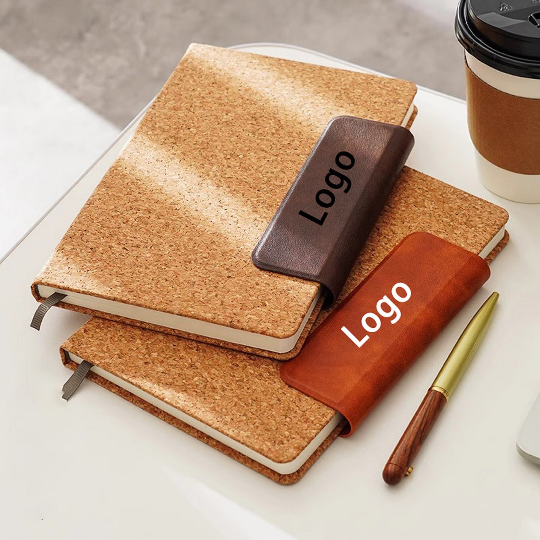 Eco-Friendly Cork Notebook Magnetic Buckle