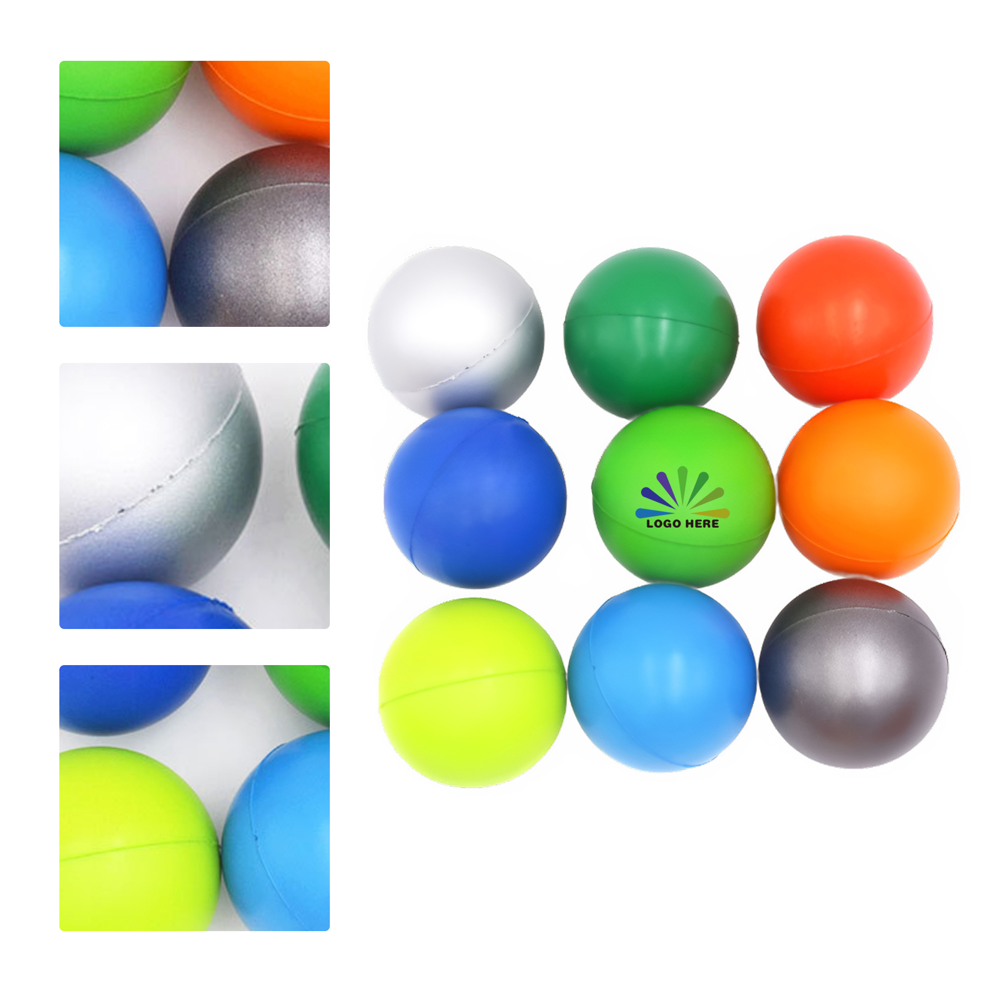 MOQ 50 PU Foam Smooth Surface Toy Ball 2