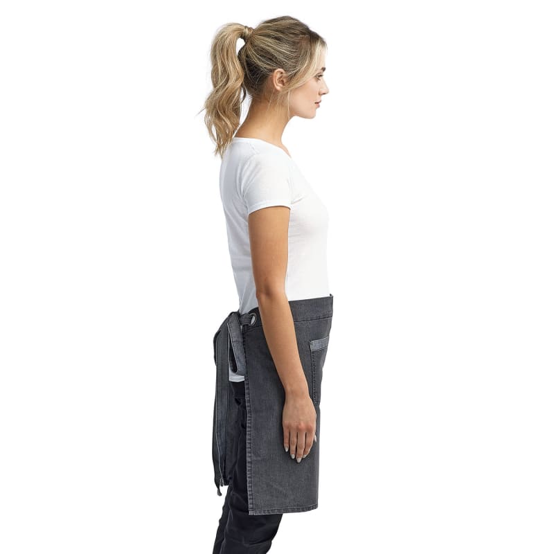 Artisan Collection By Reprime Unisex Domain Contrast Denim Waist Apron 3