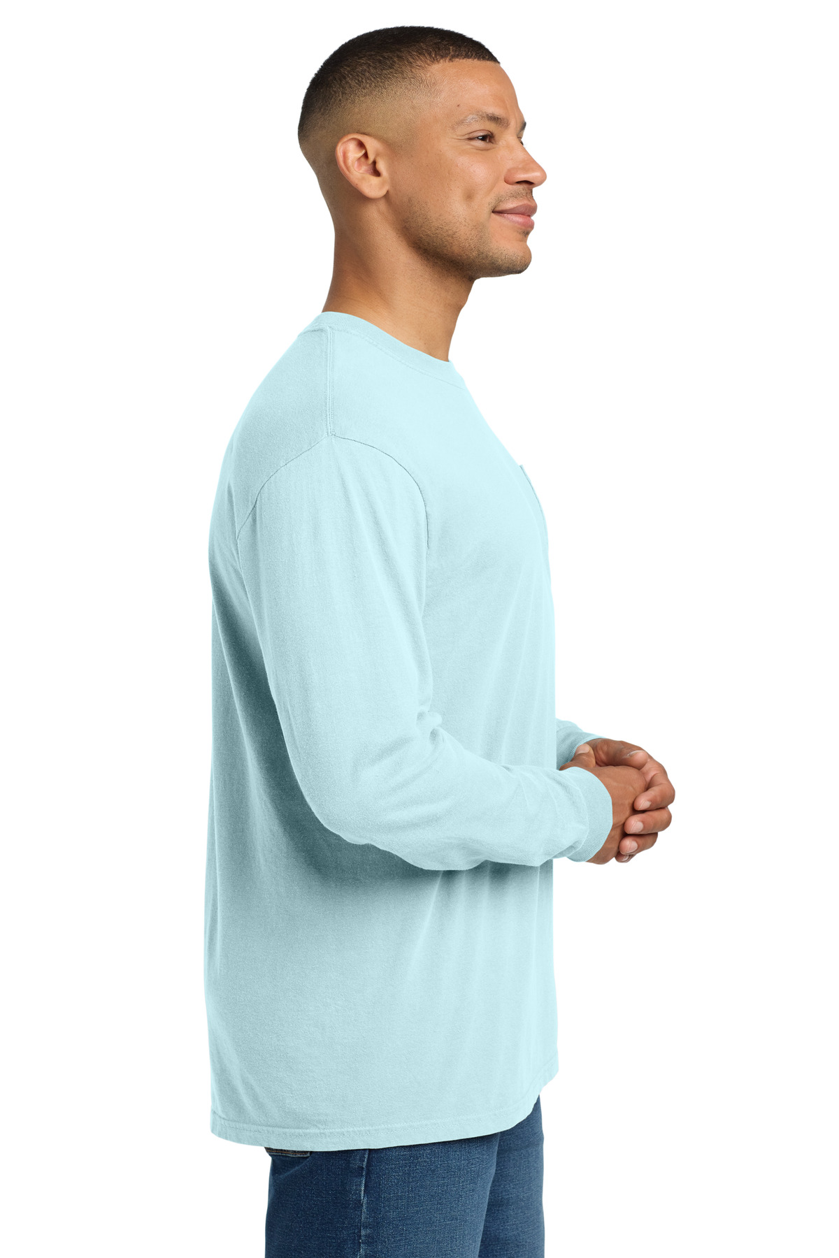 COMFORT COLORS Heavyweight Ring Spun Long Sleeve Pocket Tee. 4410 110