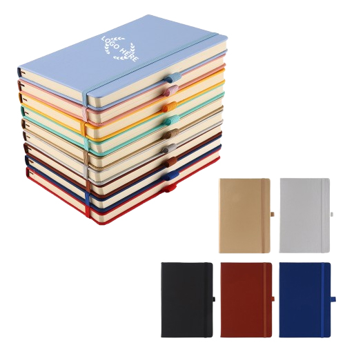 A6 PU Leather Business Journal With Elastic Closure 2