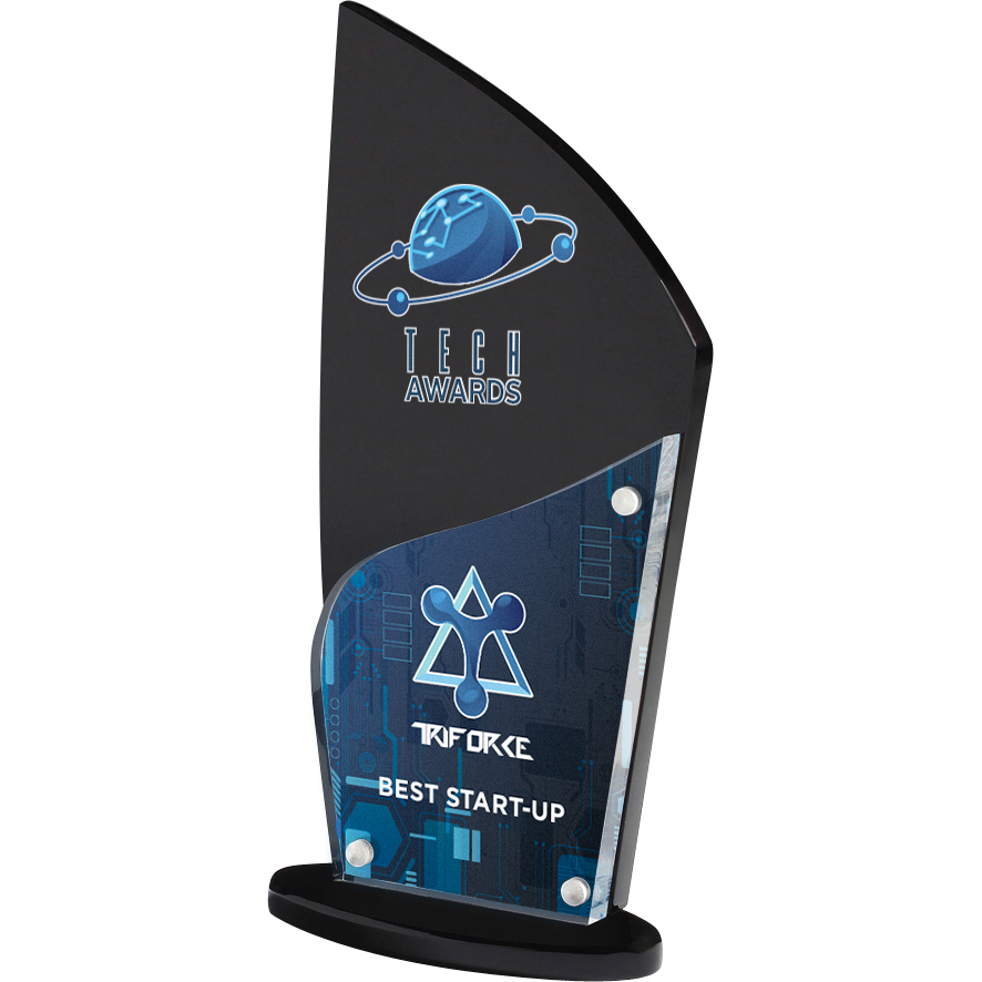 Torch Award (4 1/4" x 8 3/4" x 3/4") Full Colour PhotoImage