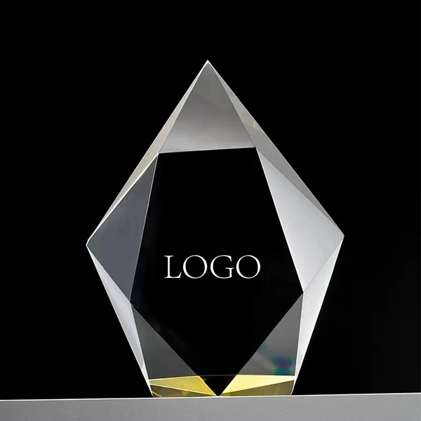 Royal blue crystal accent trophy 2