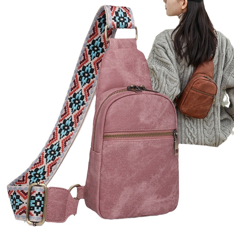PU Sport Shoulder Chest Bag 6