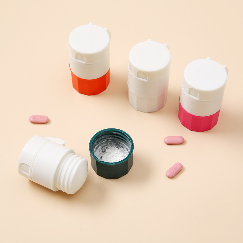 4 in 1 Pill Box with Cutter Grinder Cup 5
