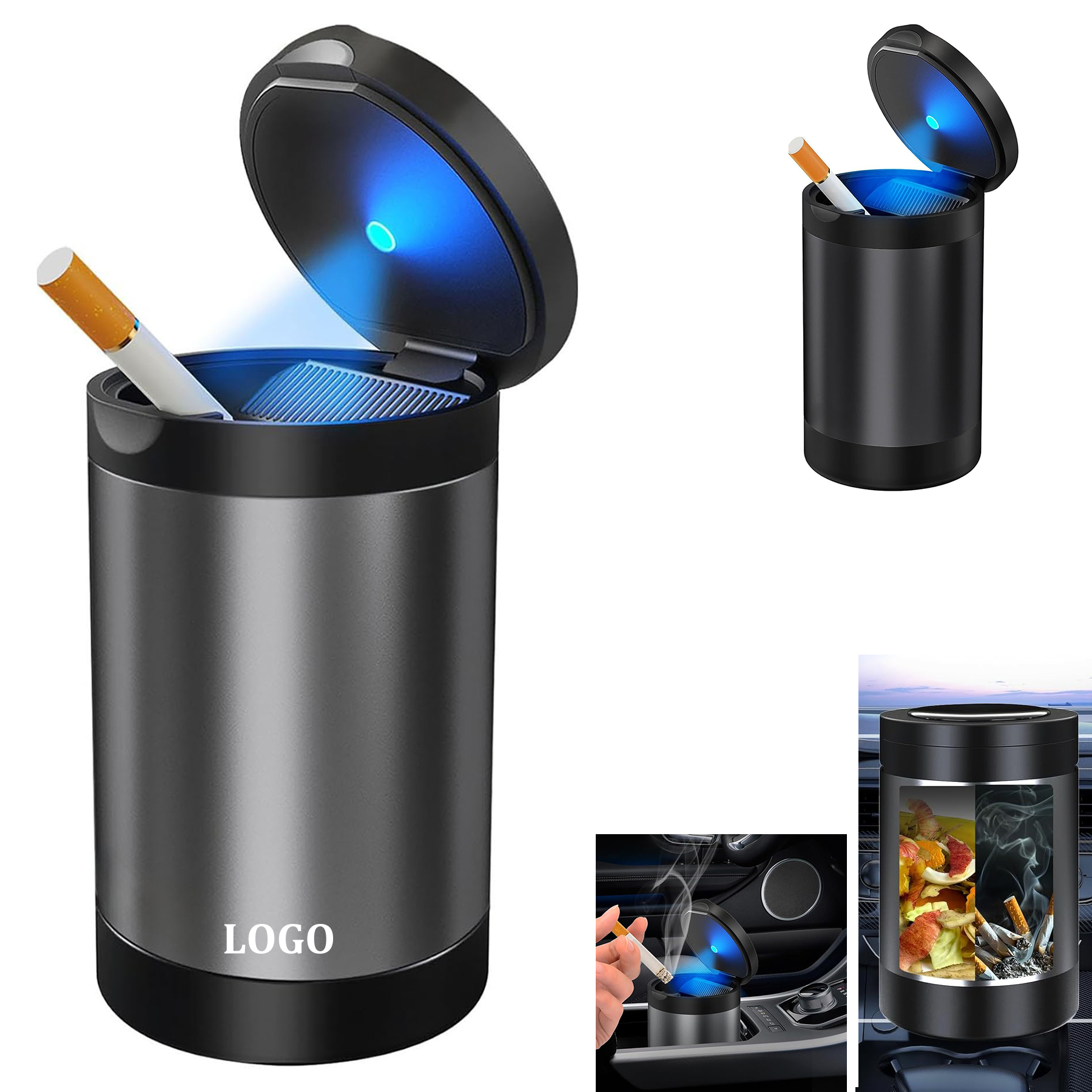 Detachable Aluminum Ashtray 4