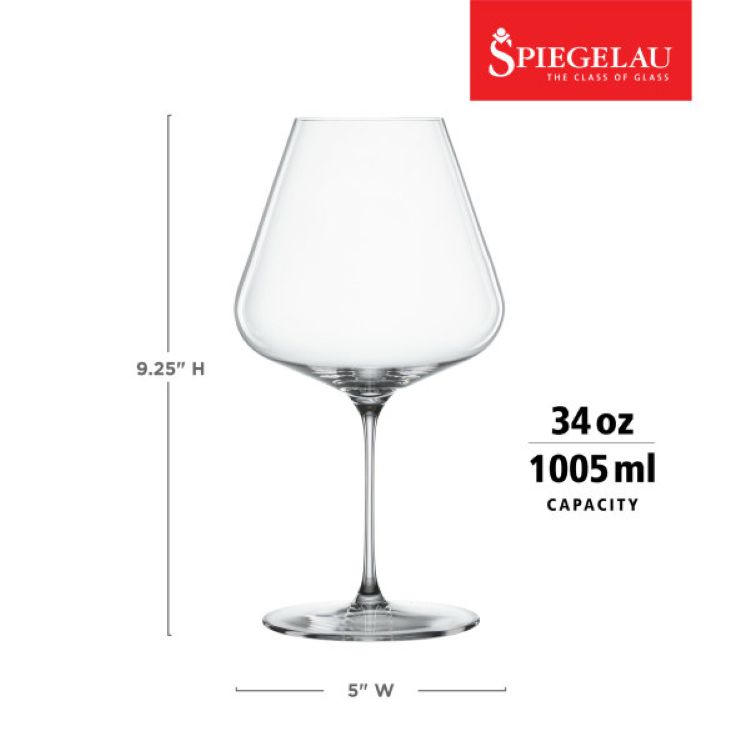 Spiegelau Definition 34 oz Burgundy Glass, set of 2 12