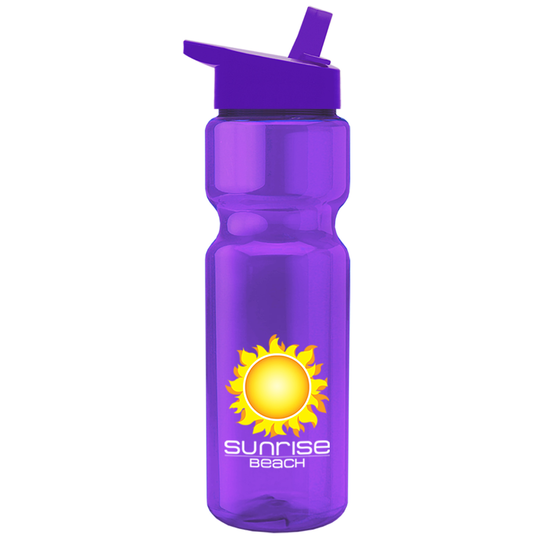 Champion - 28 oz. Transparent Bottle with Flip Straw and Digital Imprint 19