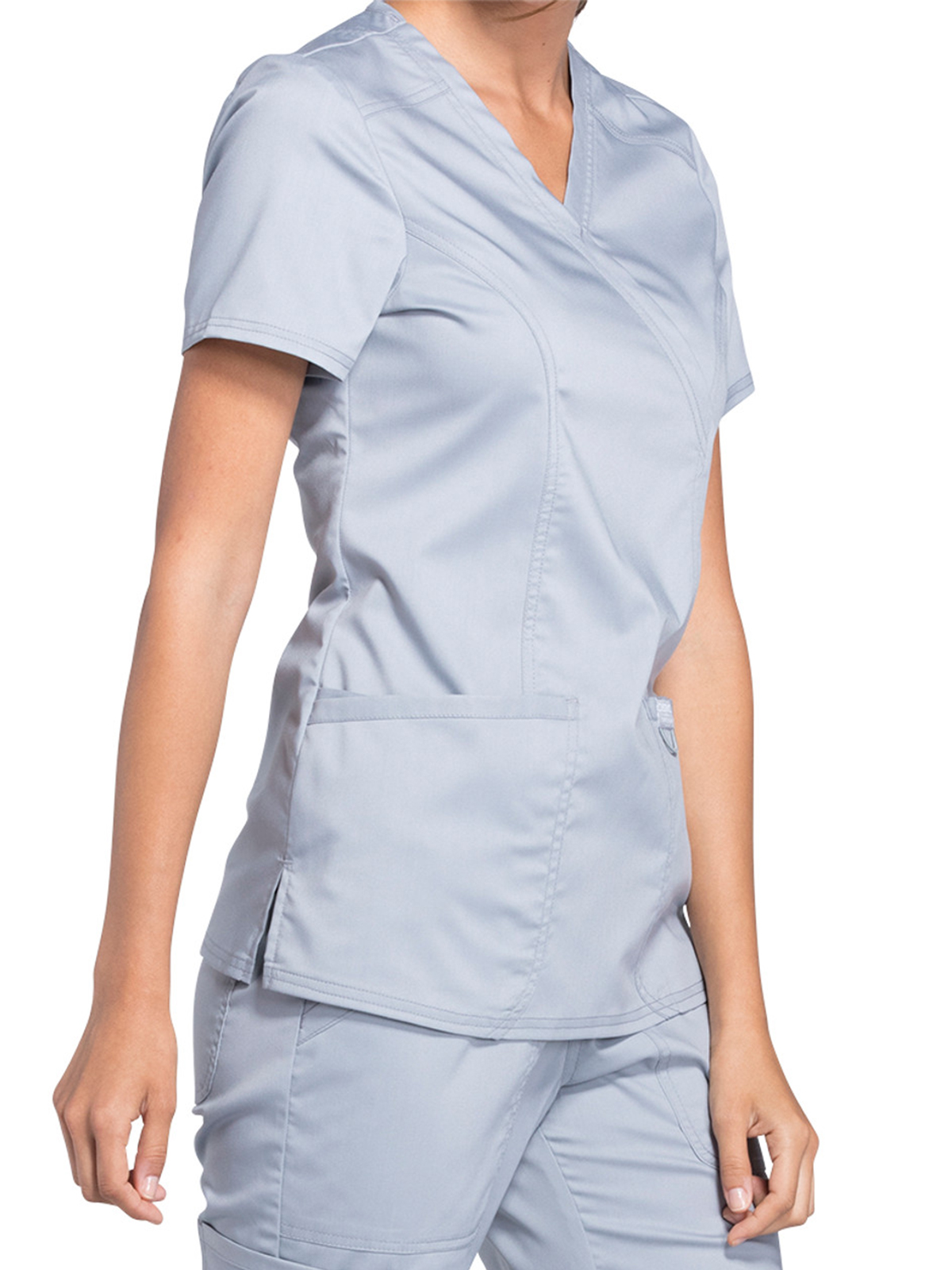 Cherokee - Workwear Revolution - Women's 2-Pocket Mock Wrap Top 68