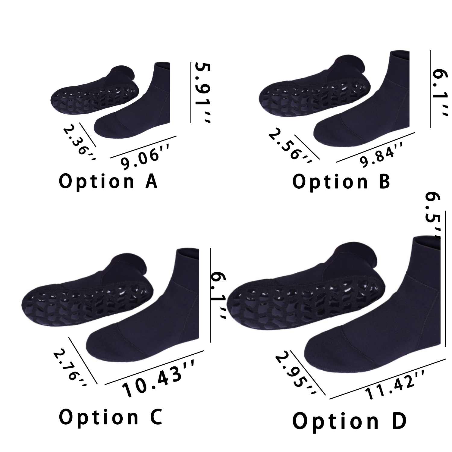 Neoprene Warm Diving Water Socks 5