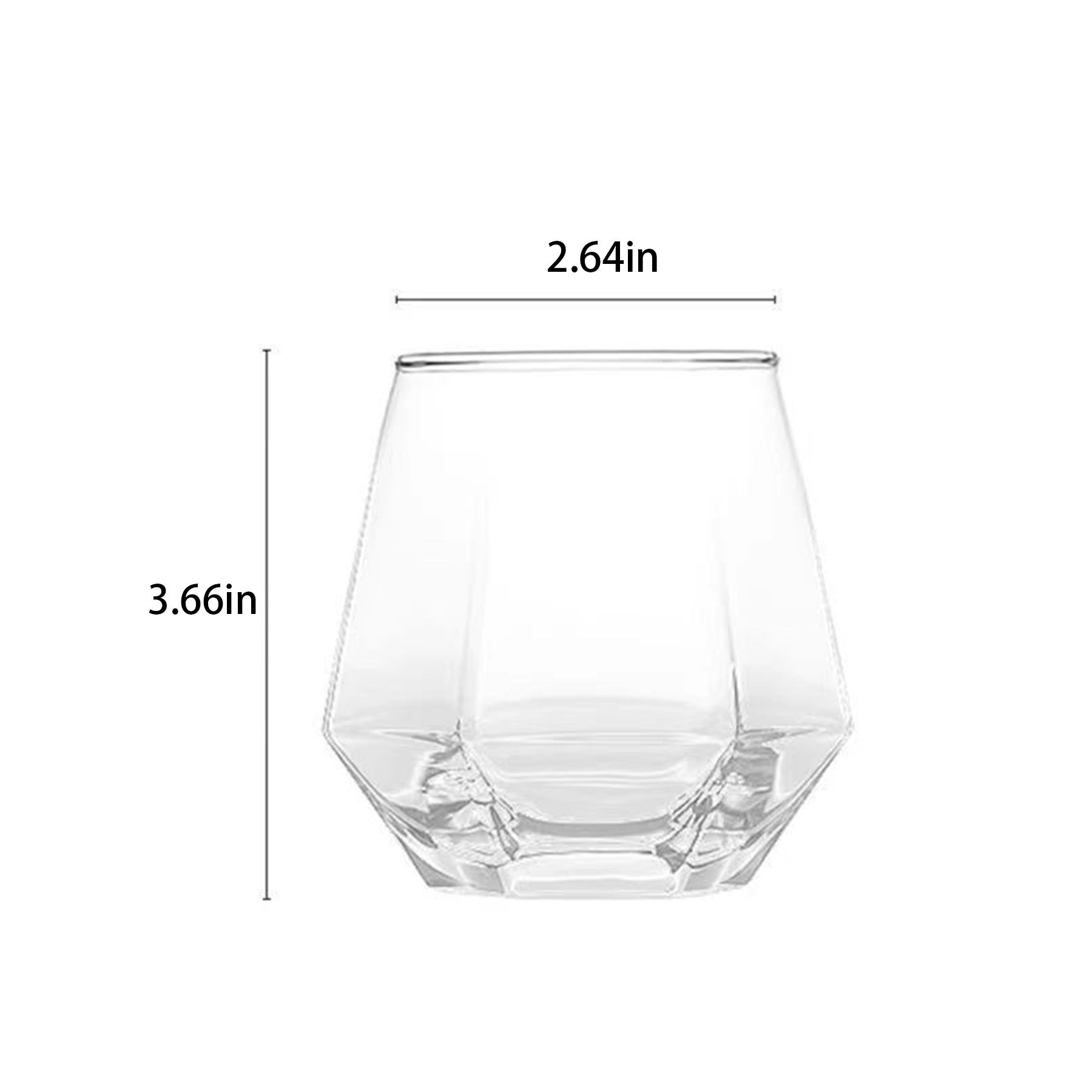 10 oz Stemless Diamond Wine Glass 4