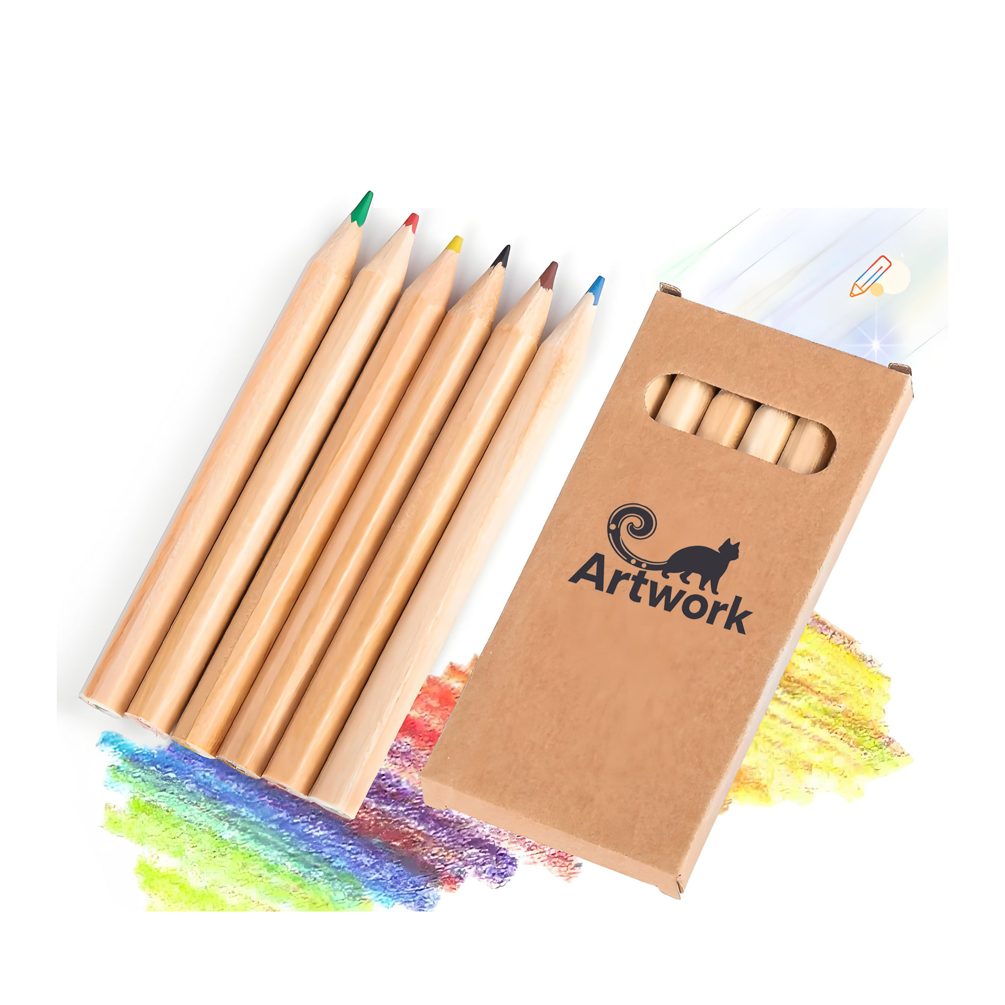 6-Color Short Leg Mini Colored Lead Set 1