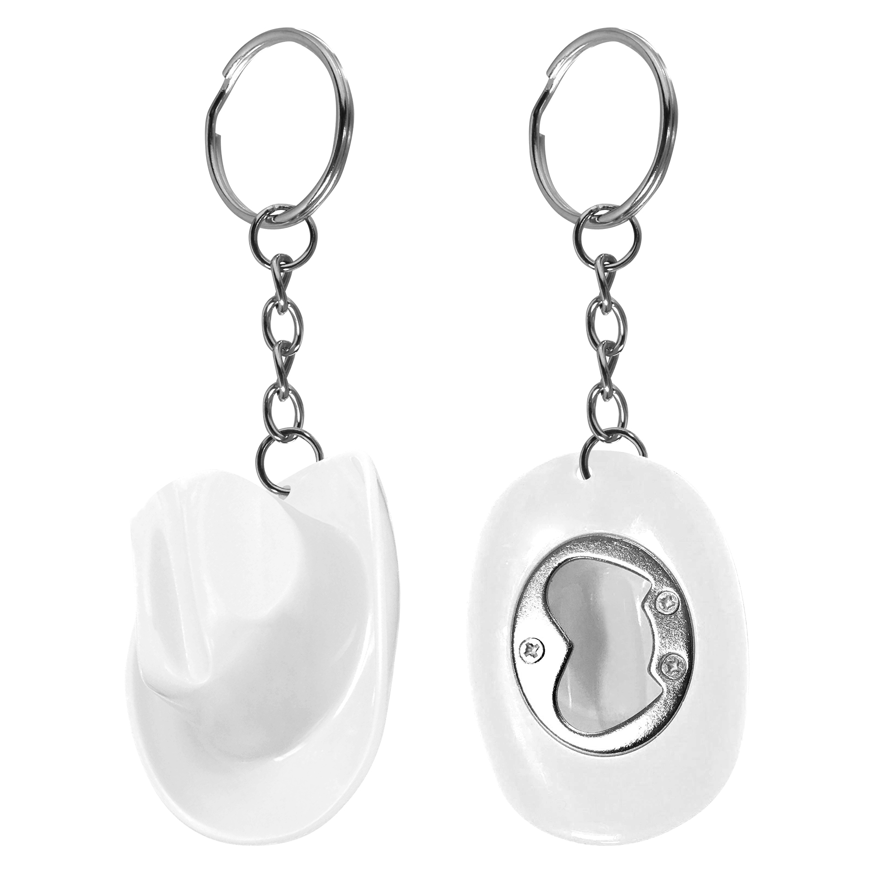 ABS Cowboy Hat Bottle Opener Keychain 5