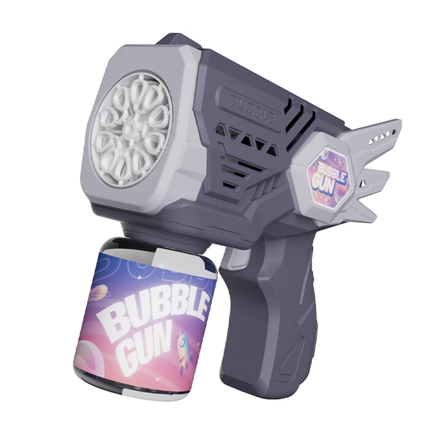Kids Handheld Plastic Bubble Gun Toy w/ Light 5