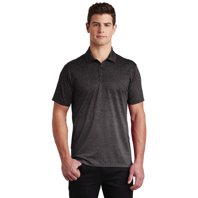 Sport-Tek Ombre Heather Polo. 2