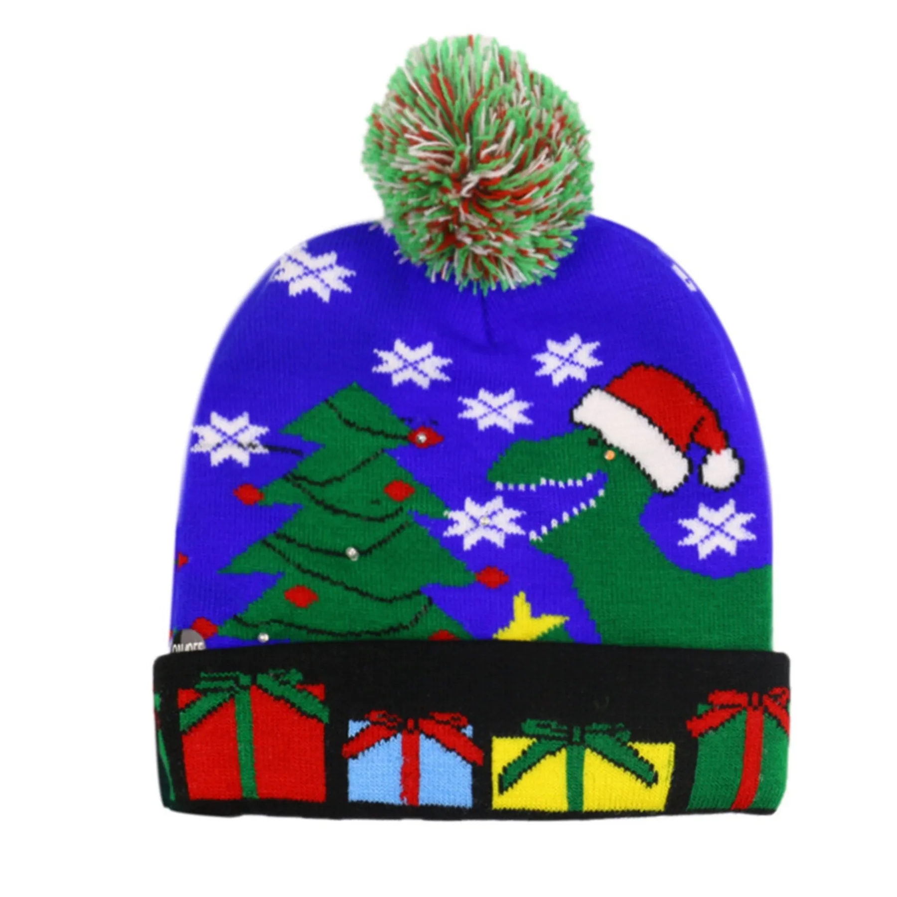 LED Christmas Knitted Hat 2