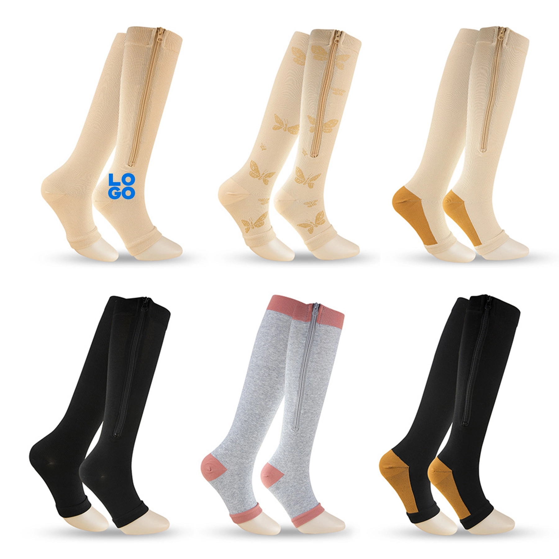 Zipper Compression Socks 1