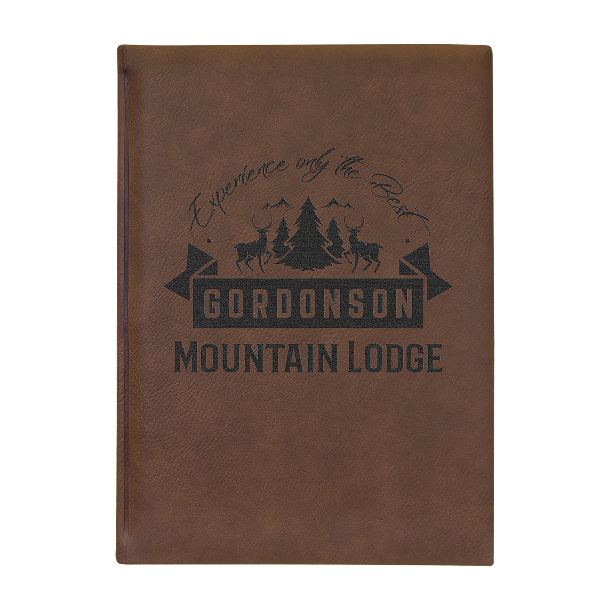 7" x 9" Dark Brown Leatherette Journal