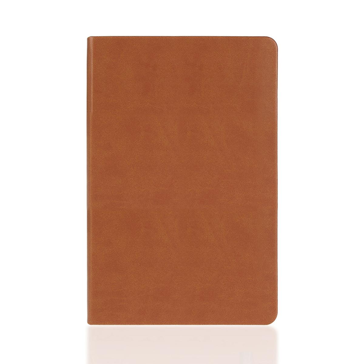 Classic Italian Leather 5.5"W x 8.5"H 192 Pages Journal Book (English Tan) 5