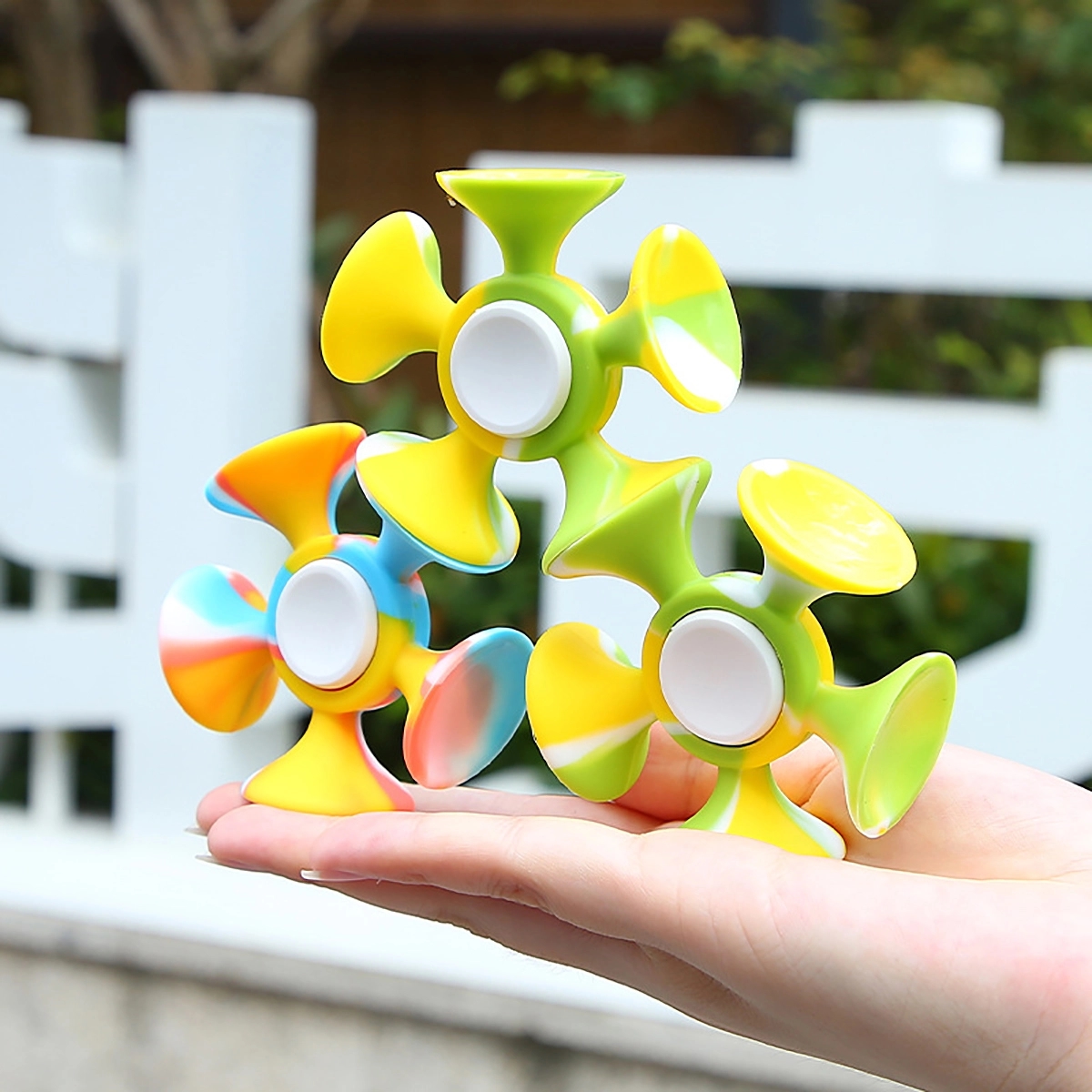 Suction Cup Gyro Silicone Decompression Toys 2