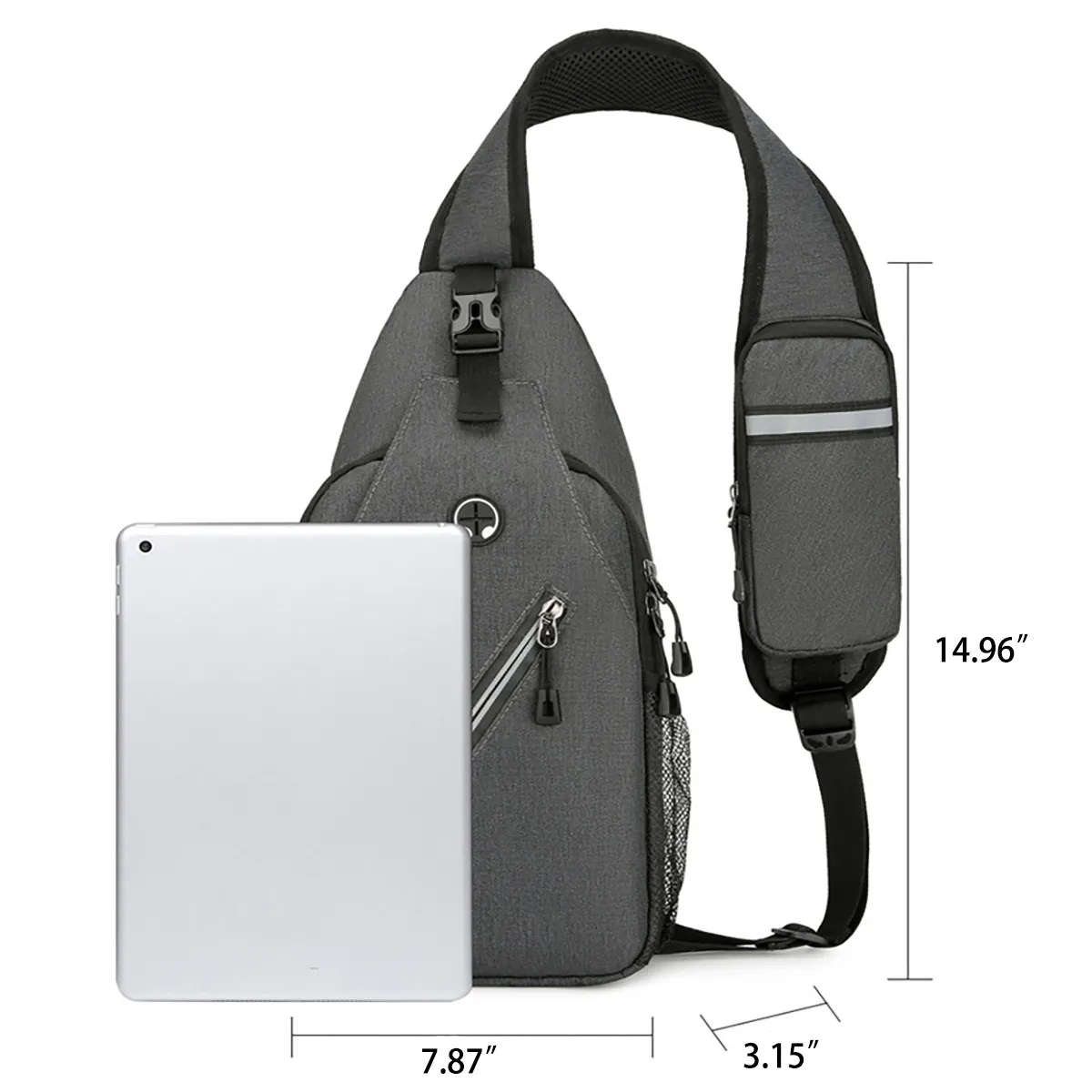 In Stock Crossbody Sling Bag Travel Hiking Chest Bag 7