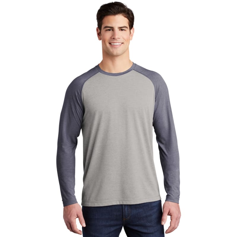 Sport-Tek PosiCharge Long Sleeve Tri-Blend Wicking Raglan Tee 47