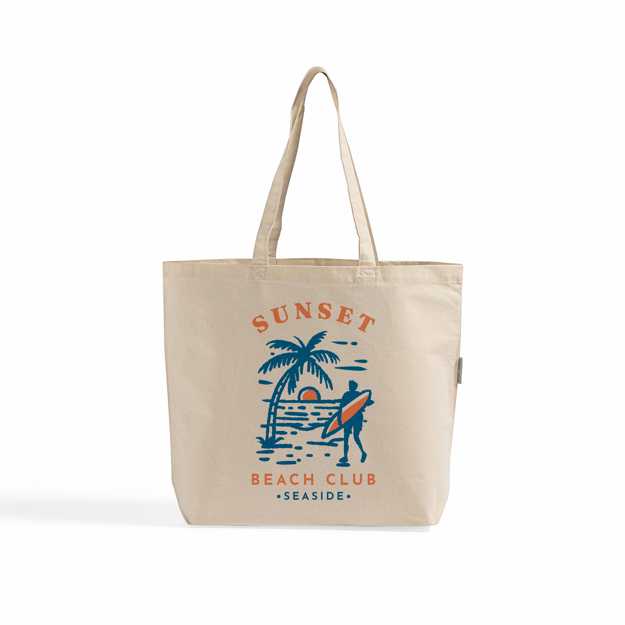Organic Over-the-Shoulder Cotton Tote Bag 1