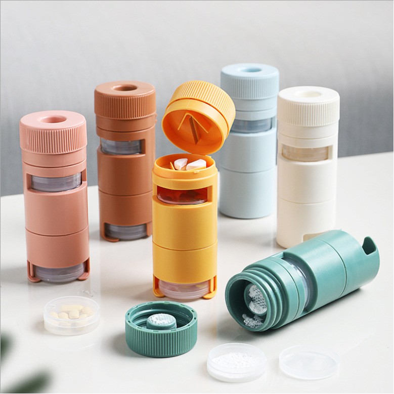 3 In 1 Multifunction Pill Organizer With Cutter 2