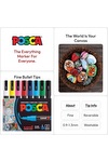 POSCA 8 Piece Basic Marker Set with Bag - Fine 23