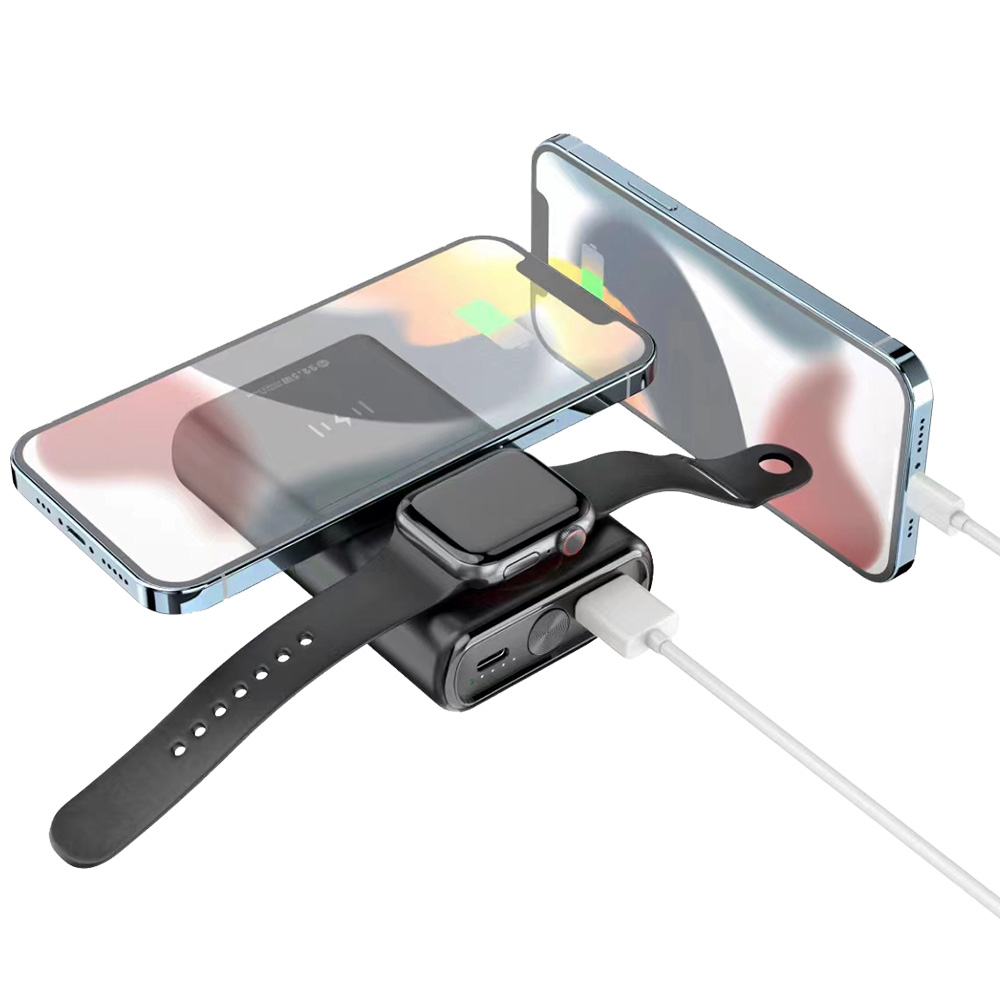 10,000mAh Wireless Power Bank with Apple Watch Charger 4