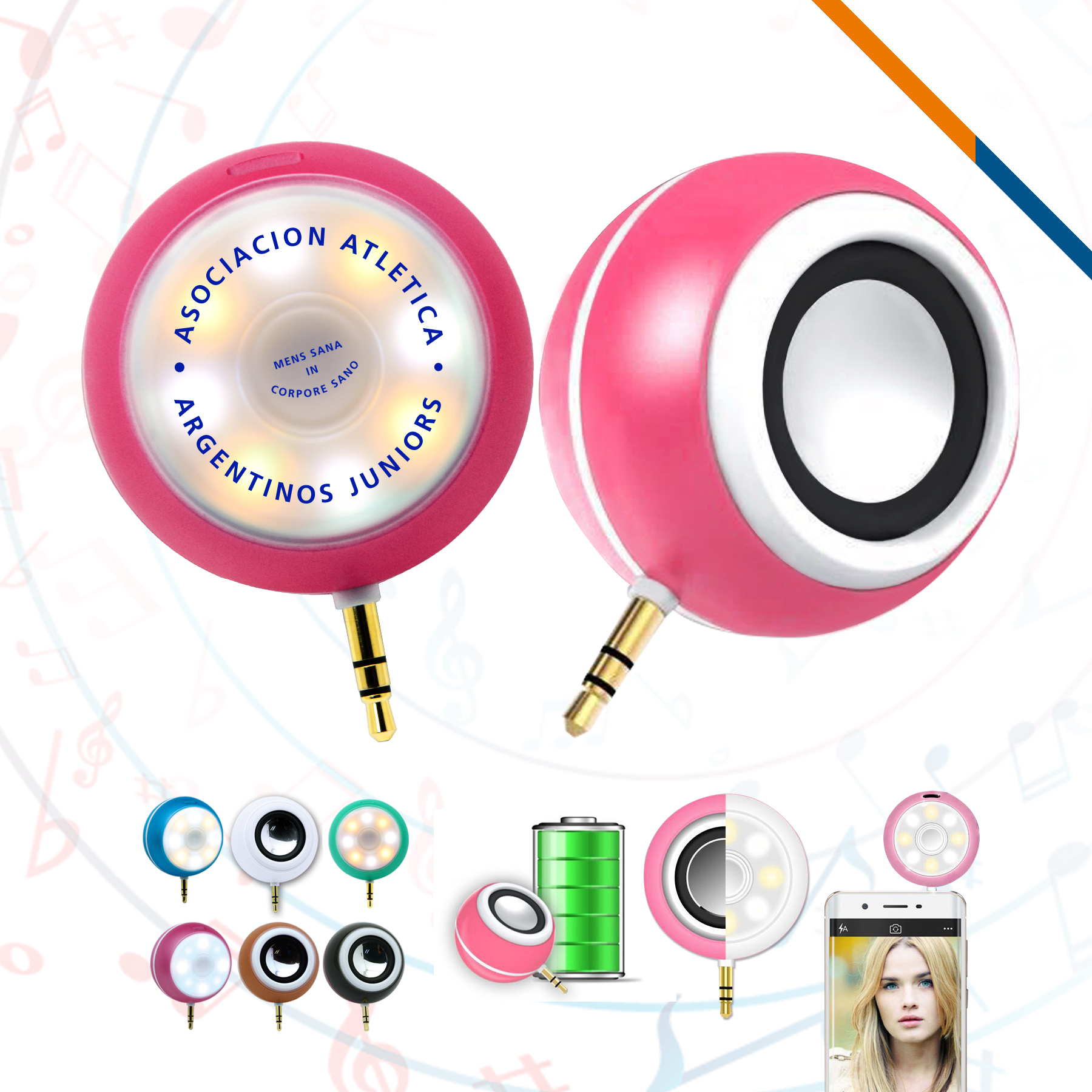 Selfie Flash Light Speaker 6